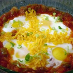 Baked Eggs With Salsa recipe