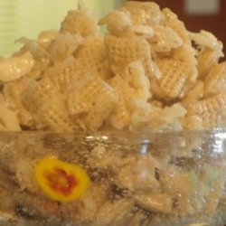 Chewy Almond Chex Mix recipe