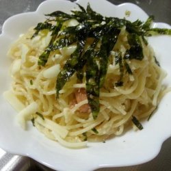 Tarako Spaghetti (Salted Cod Fish Roe Pesto With Pasta) recipe