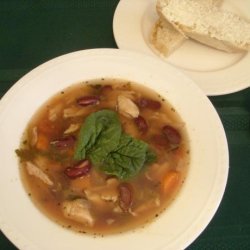 Italian Chicken Soup (With Kidney Beans) recipe