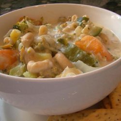Low-Fat Clam & Vegetable Chowder recipe