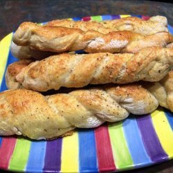 Cheesy Bread Machine Breadsticks recipe