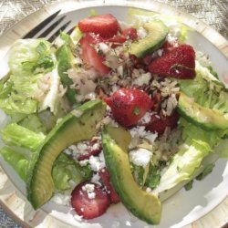 Herbed Romaine Salad With Strawberries and Feta recipe