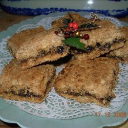 Christmas Mincemeat and Oat Squares/Slices recipe