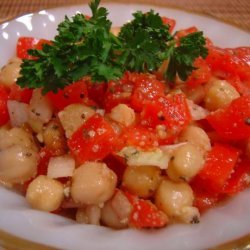 Tomato, Vidalia Onion, & Chickpea Salad recipe
