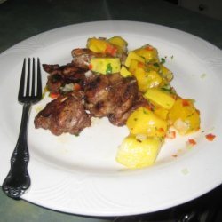 Jerk Chicken Thighs With Mango Salsa recipe