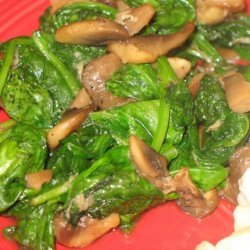Sauteed Spinach, Garlic, and Mushrooms recipe