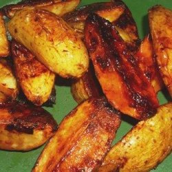 Spicy Maple Roasted Potato Wedges recipe
