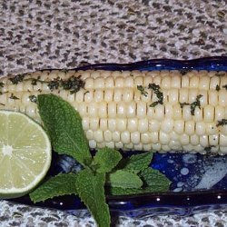Grilled Corn With Mint Butter recipe