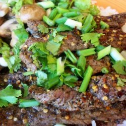 Spiced Beef Stir Fry With Scallions and Cilantro recipe
