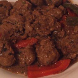 Mongolian Lamb Meatballs With Spicy Sauce recipe