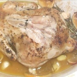 Oven-Roasted Chicken With Forty Garlic Cloves recipe