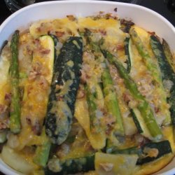 Asparagus & Zucchini Frittata recipe