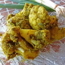 Cauliflower in Green Masala recipe