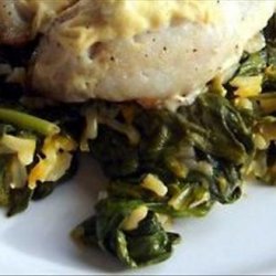 Spinach With Rice recipe