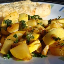 Summer Squash With Toasted Garlic and Lime recipe