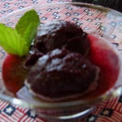 Blueberry Sorbet With Lemon and Tarragon Jus recipe