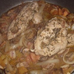 Herb-Braised Chicken With Tomatoes and Mushrooms (Low Carb) recipe