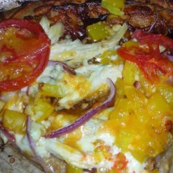 BBQ Chicken and Blue Cheese Pizza recipe