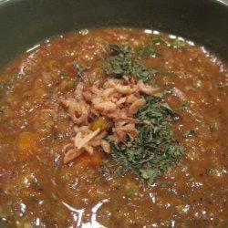 Persian-Style Red Lentil and Tomato Soup recipe