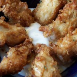 Caesar Crusted Crispy Chicken Strips recipe