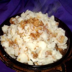 Crunchy, Easy, Onion Garlic Potatoes recipe