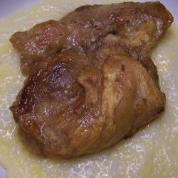 Cider Braised Chicken over Smoked Cheddar Grits recipe