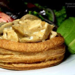 Chicken Avocado and Mushroom Vol-Au-Vents recipe
