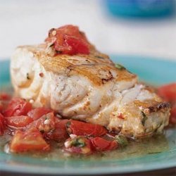 Baked Grouper with Chunky Tomato Sauce recipe