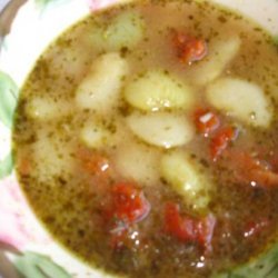 Butter Bean, Sun-Dried Tomato & Pesto Soup recipe