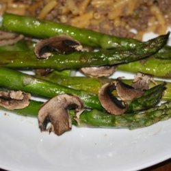 Roasted Asparagus With Mushrooms recipe