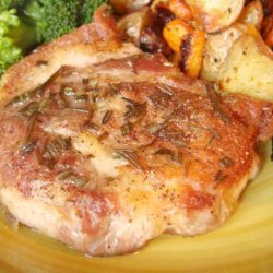 Pan-Seared Pork Chops W/ Rosemary recipe
