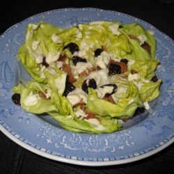 Butter Lettuce Salad With Bacon, Dried Cherries and Roquefort Vi recipe