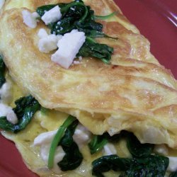 Spinach and Feta Omelet (Low Carb) recipe