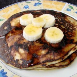 Banana Half-Wheat Pancakes recipe