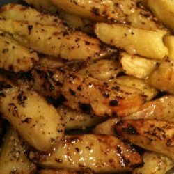 Grilled Potatoes With Butter and Garlic Glaze recipe