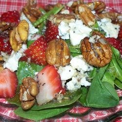Everyone's Favorite Spinach Salad with Poppy Seed Dressing recipe