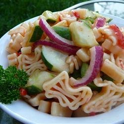 Sweet and Sour Pasta Salad recipe