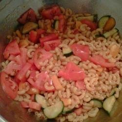 Sweet and Tangy Summer Macaroni Salad recipe