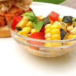 Roasted Corn and Heirloom Tomato Salad recipe