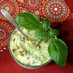 Zucchini Salad with Yogurt and Walnuts recipe