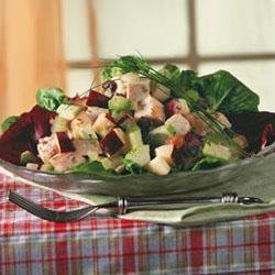 Waldorf Salad with Turkey & Apricot recipe