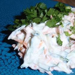 Cucumber Carrot Salad (Raita) recipe