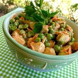 Crunchy Pea and Water Chestnut Salad recipe