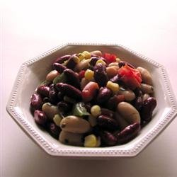 Red, White and Black Bean Salad recipe