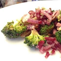Broccoli Beet Salad with Raspberry Vinaigrette recipe