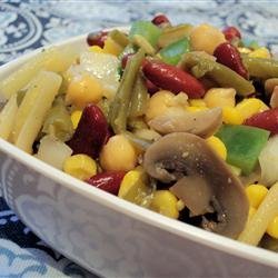 Three Bean Salad with Corn recipe