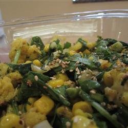 Cauliflower and Arugula Honey Sesame Salad recipe