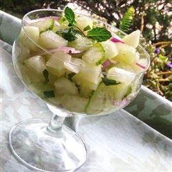 Cucumber Honeydew Salad recipe