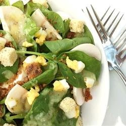Tangy Spinach Salad recipe